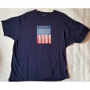 Lands’ End Patriotic Flag Tee XL USA Declaration Graphic Shirt